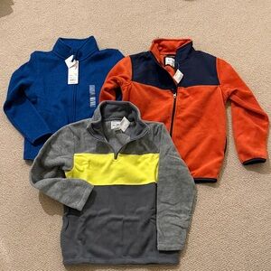Set of 3 NWT Boys Fleece Jacket /Sweater size 7-8T